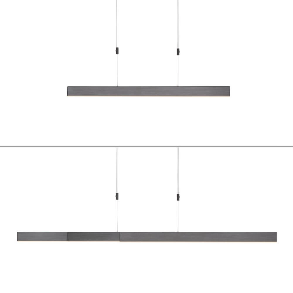 Lampe suspendue LED Pure-Moto anthracite brossé Paul Neuhaus 4012248363751