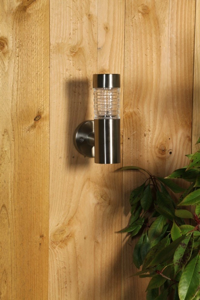 Lot de 2 appliques Tacoma solaire en acier inoxydable Luxform 8719099342459