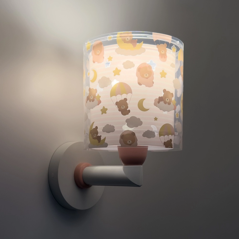 Applique murale chambre d’enfant Baby Teddy rose Dalber 8420406415796