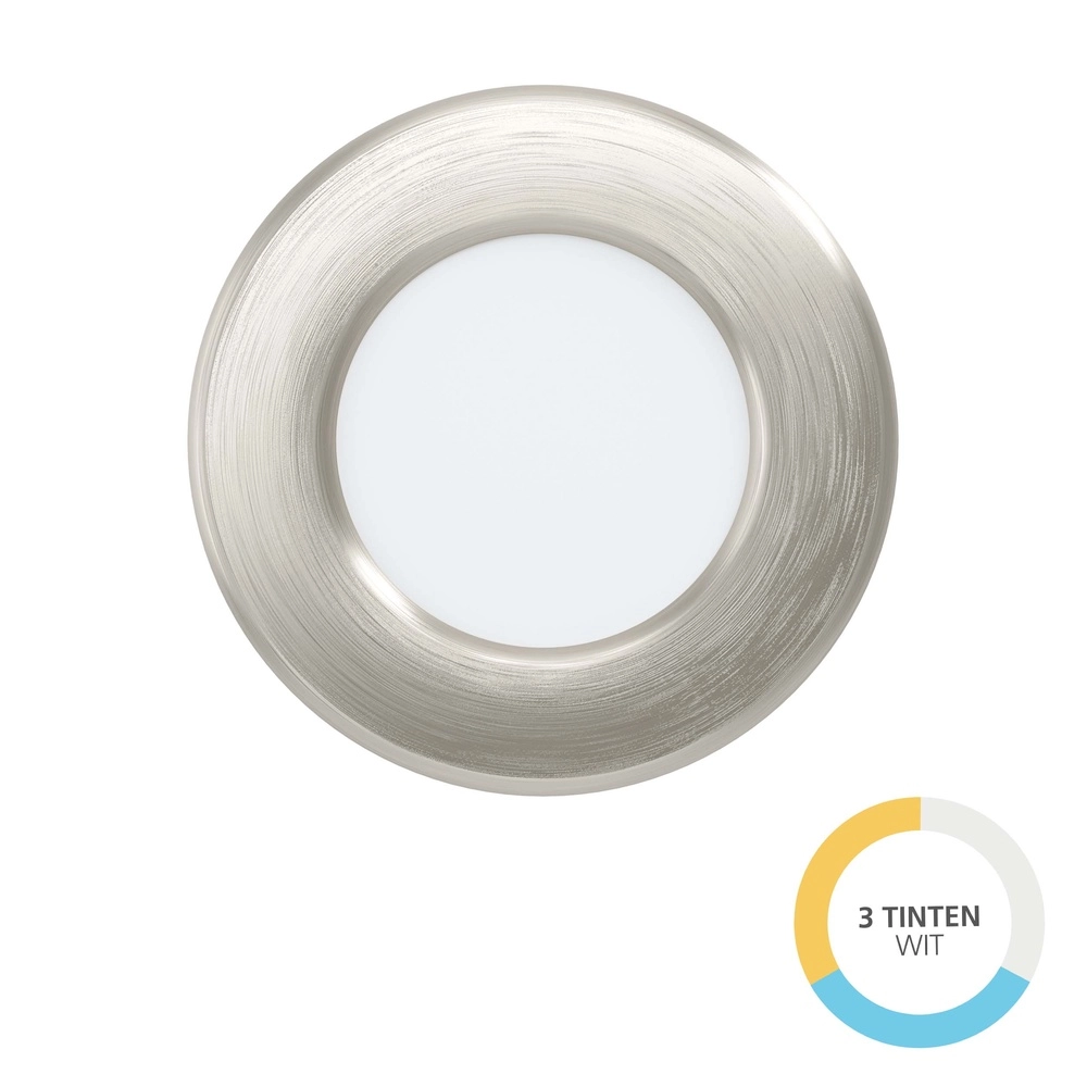Projecteur encastré Fueva 6 rond - acier inoxydable - Ø 8,8 cm