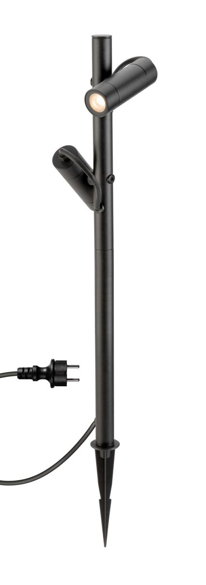 Lampe de jardin Helia Double Noir