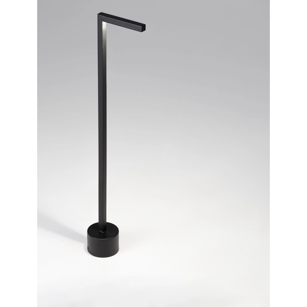 Lampe de jardin élégante Pipe noir 64,5 cm