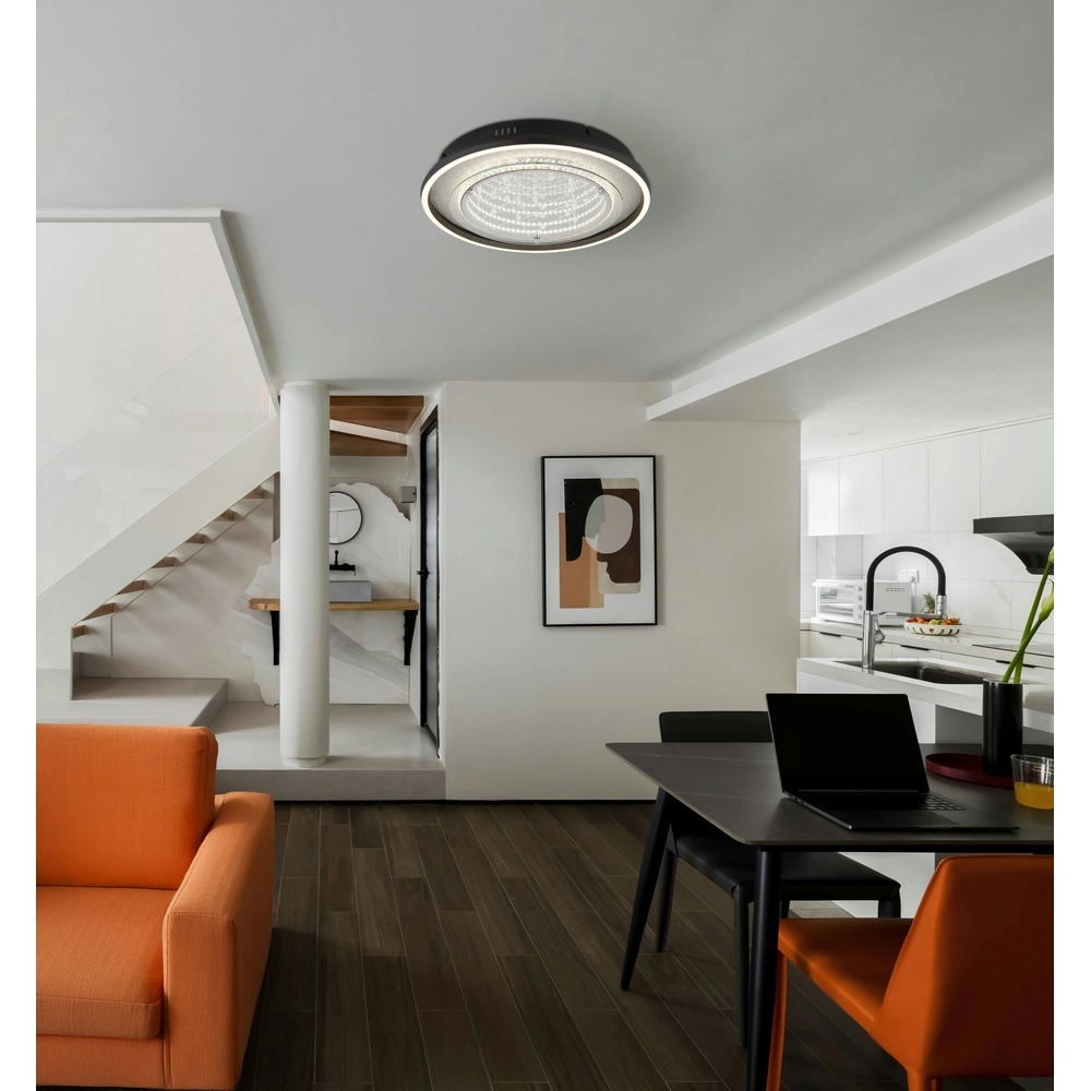 Lampe de plafond noire Mirrora Ø 40cm Globo 9007371566853