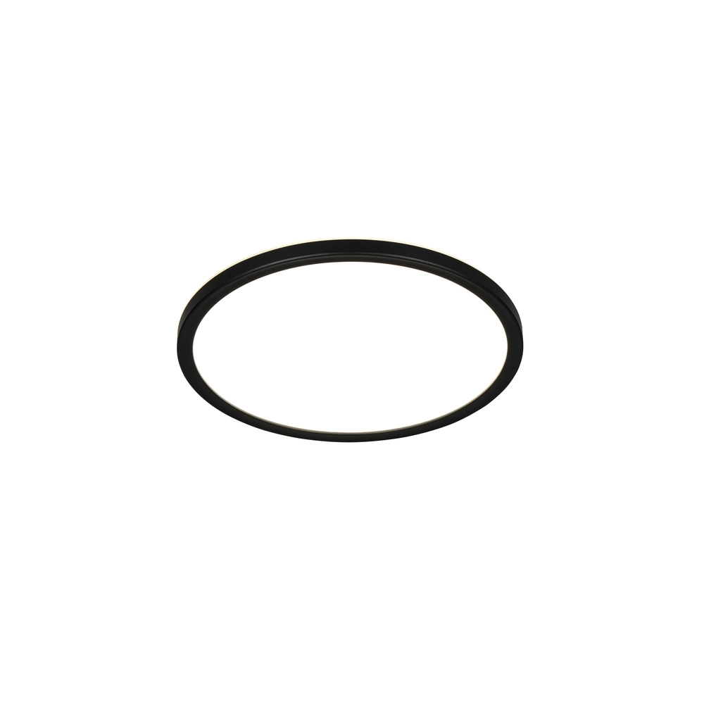Éclairage de plafond rond Emra noir Ø 29cm Trio 4017807704143