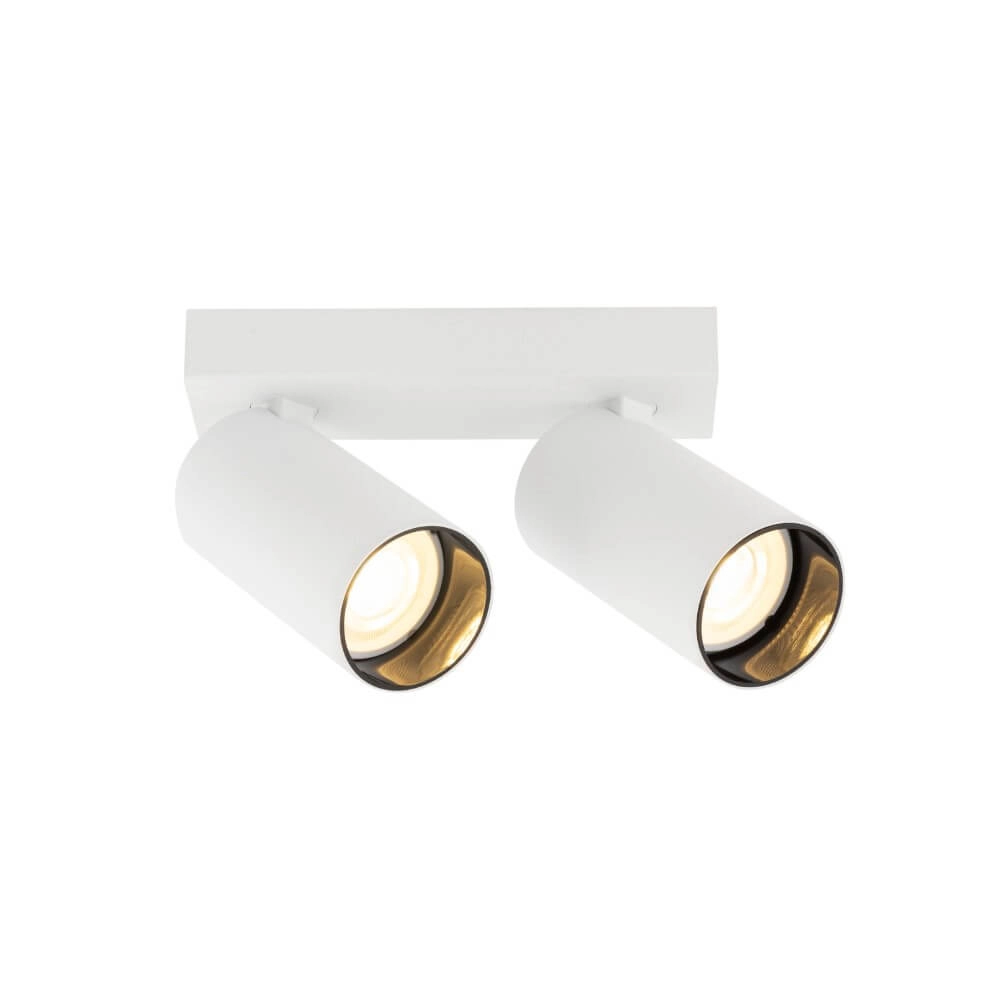 Spot double en saillie Kami Double blanc avec du noir SLV 4024163288705