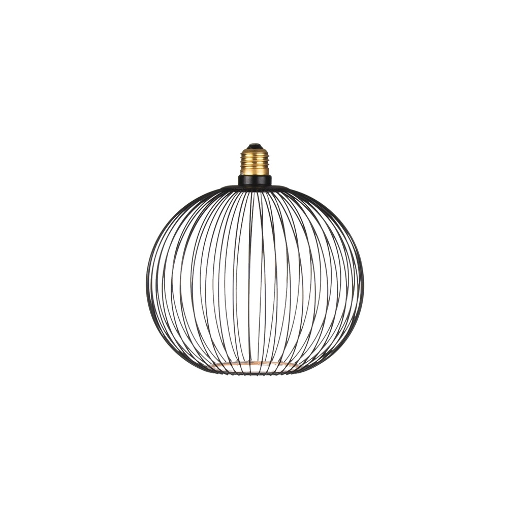 Source lumineuse unique Floating Filo noir - 5W - E27 - 380lm - 2200K - Ø 18cm