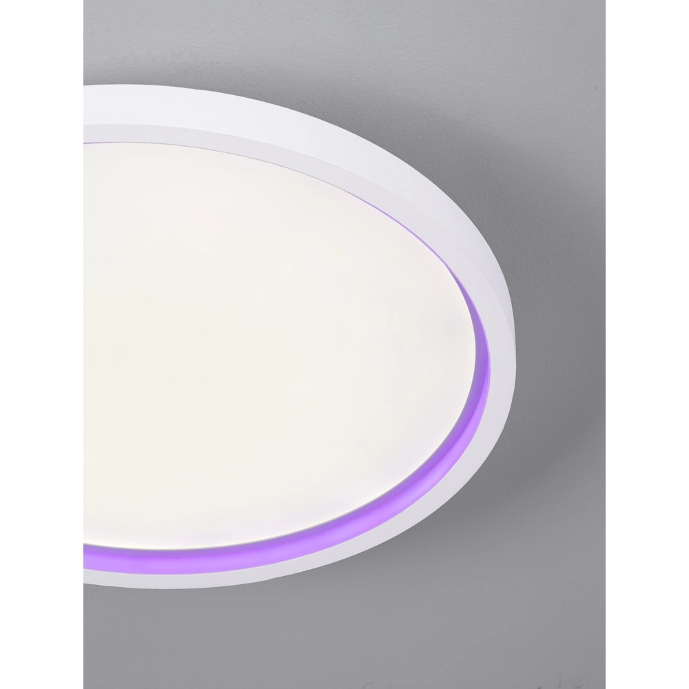 Plafonnier Chet Ø 39,3 cm avec fonction RGB Lyora 5212017450142