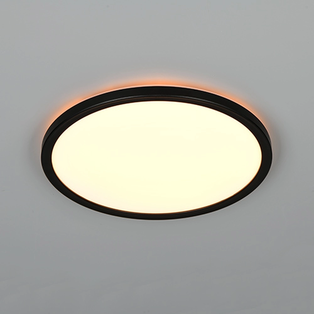 Éclairage de plafond rond Emra noir Ø 29cm Trio 4017807704143