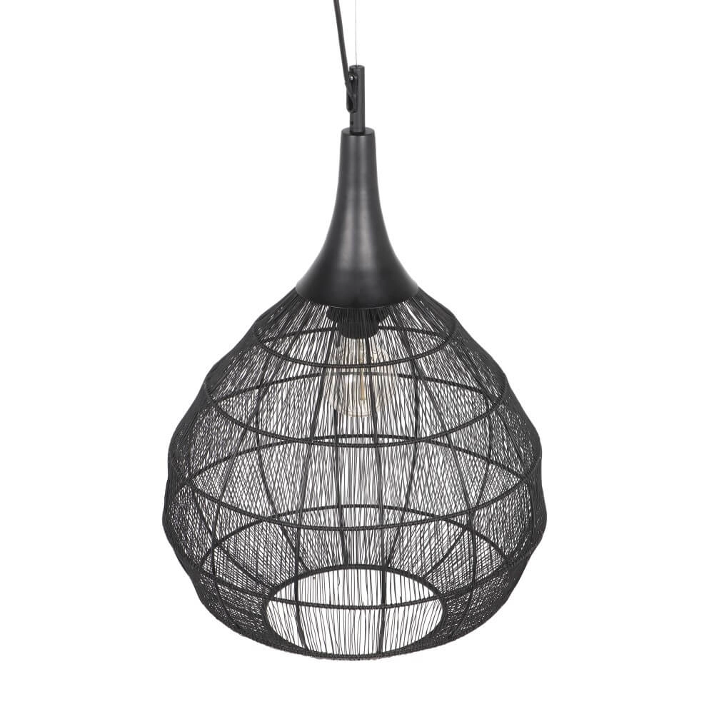 Lampe suspendue ronde Soraya Ø 42 cm - noir Trio 4017807617450