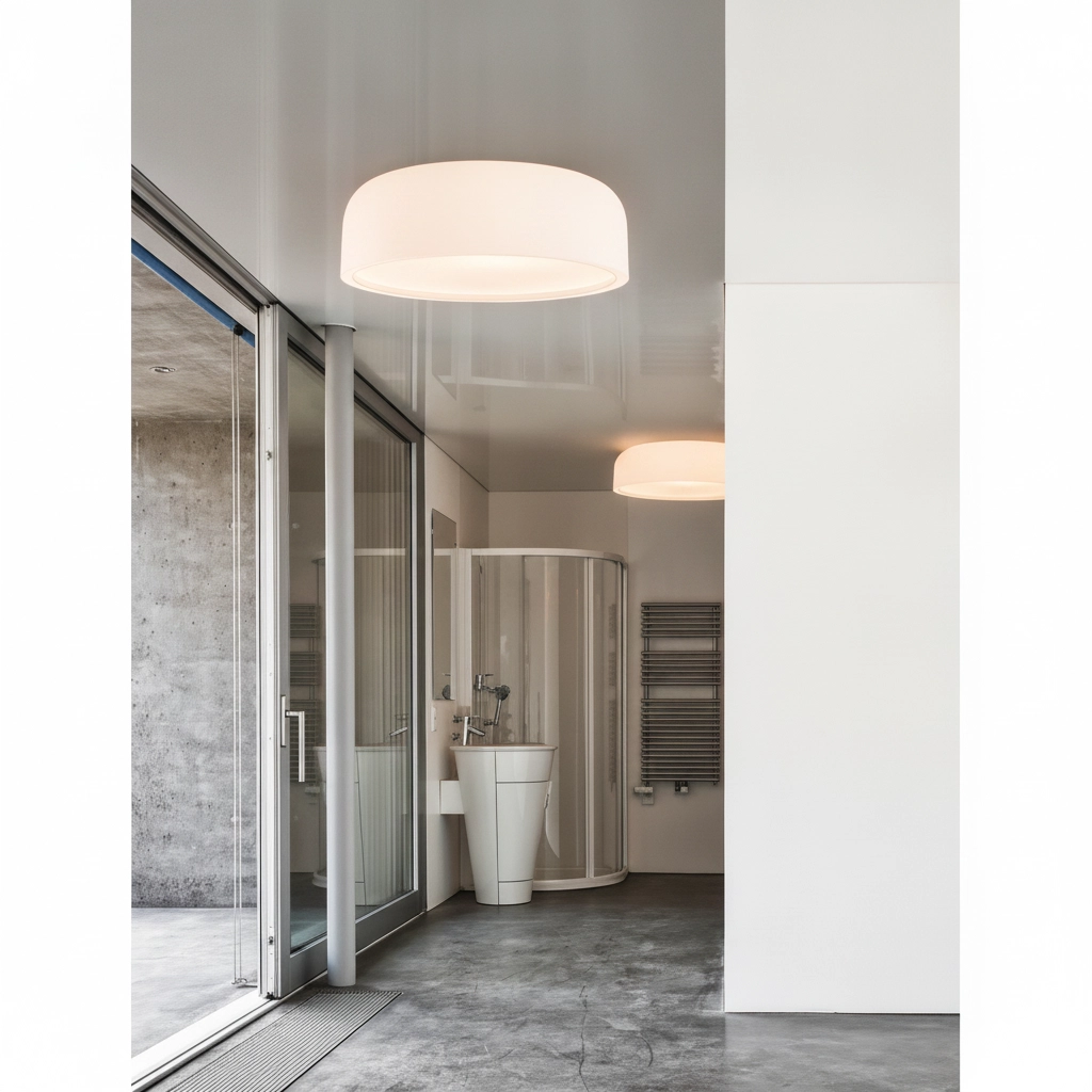 Plafonnier design Perleto blanc Ø 48cm