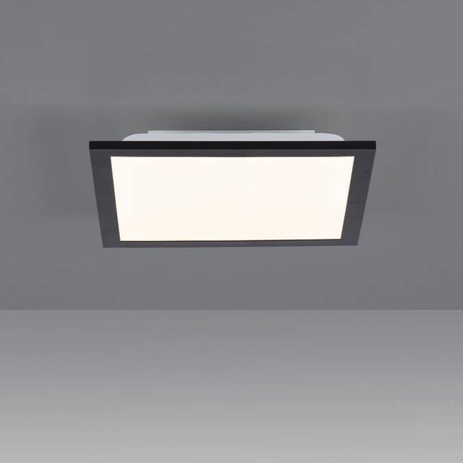 Plafonnier LED Flat 30 par 30 cm noir Paul Neuhaus 4043689982072