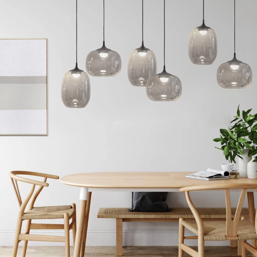 Black hanging lamp Larva with smoke glass Stars of Light 9008606316045