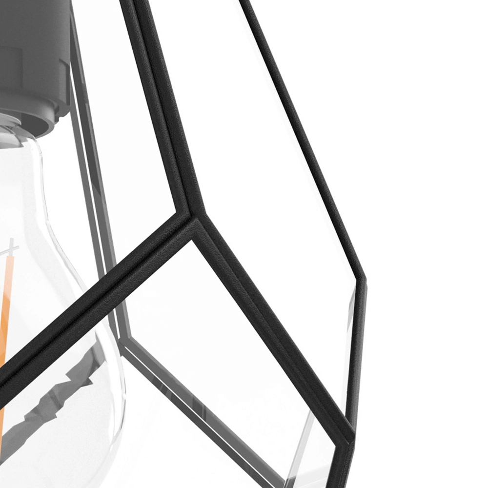 Applique Mardyke noir avec verre Eglo 9002759436452