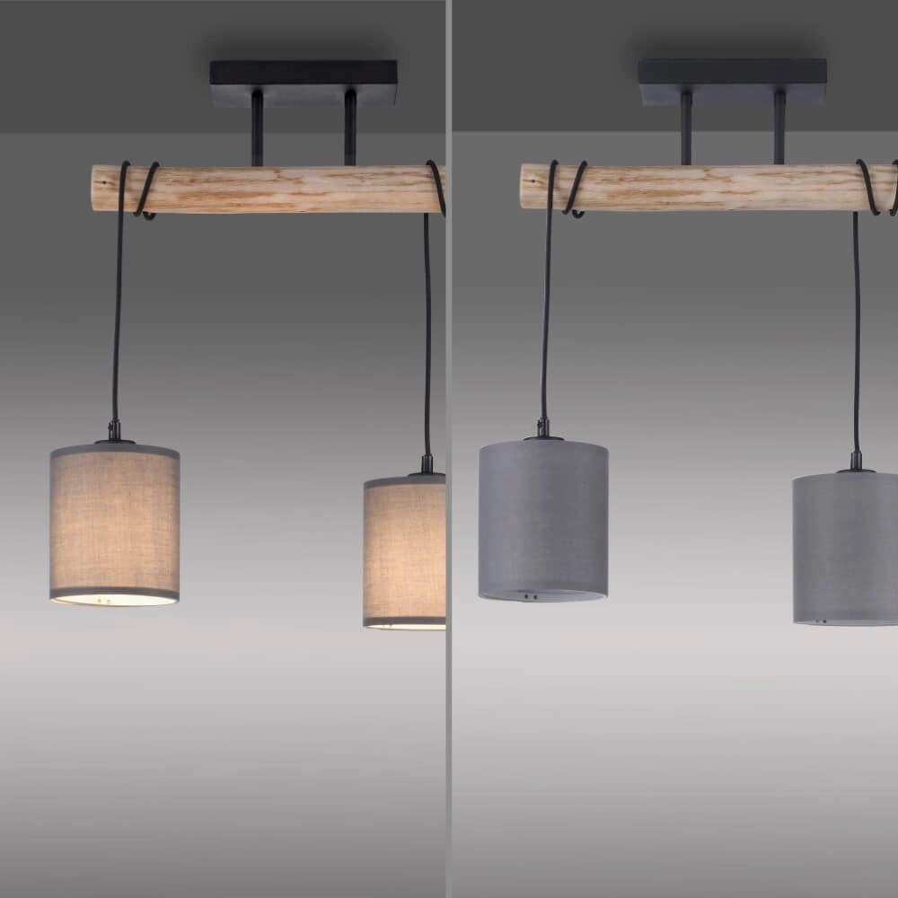 Plafonnier rural Green Tribu taupe Just Light 4043689995164