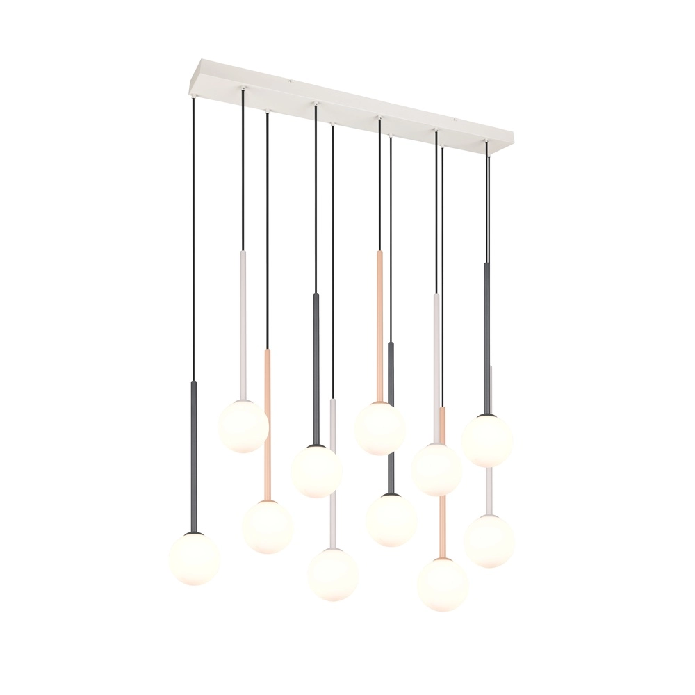 Lampe pendante de conception Firano Couleurs multiples à 11 lumières