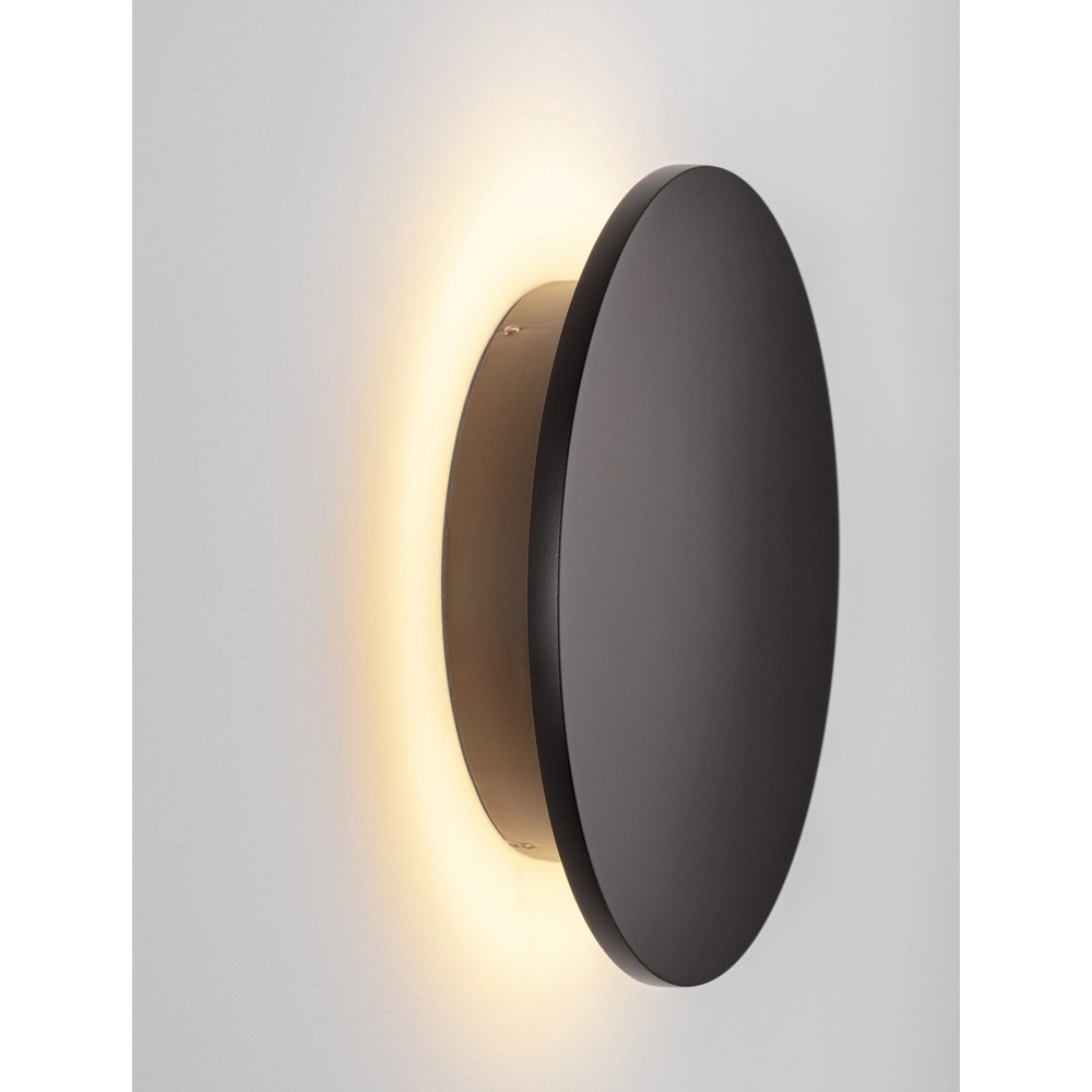 Applique murale ronde Copper noir Ø 24cm