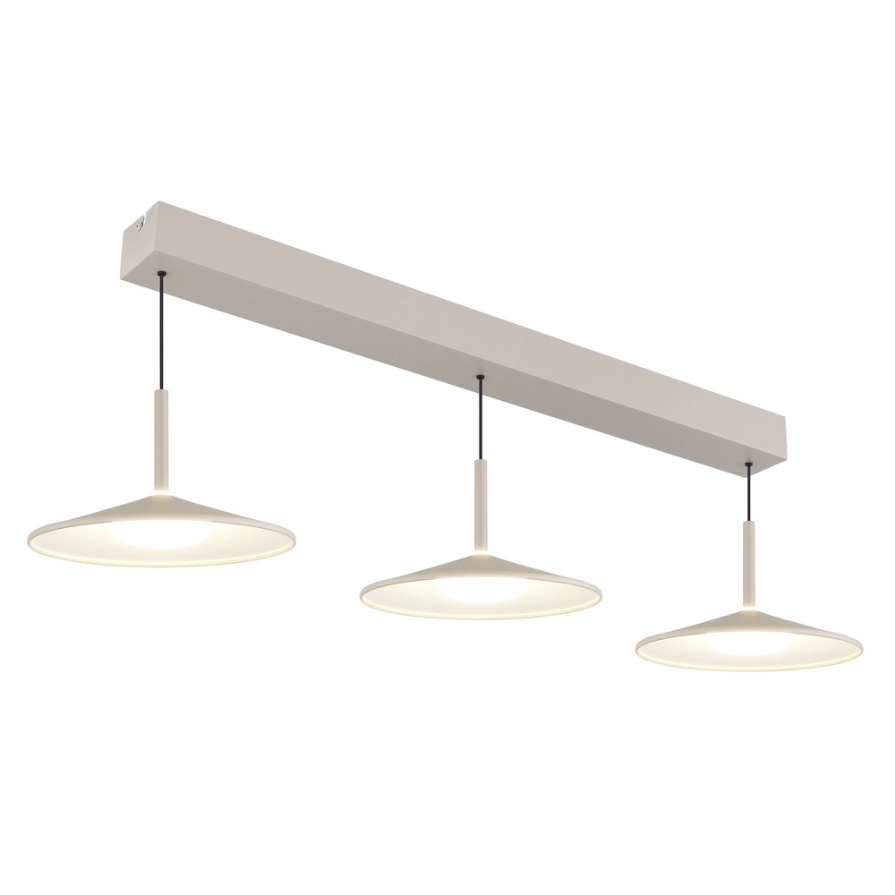Suspension 3 lumières Lampone Design brun sable Globo 9007371572366