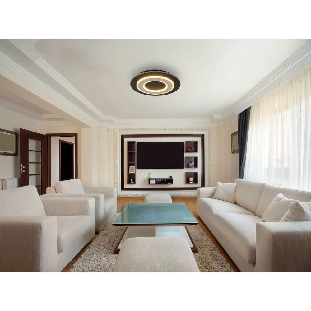 Plafonnier Jayden Ø 32cm noir Globo 9007371487271