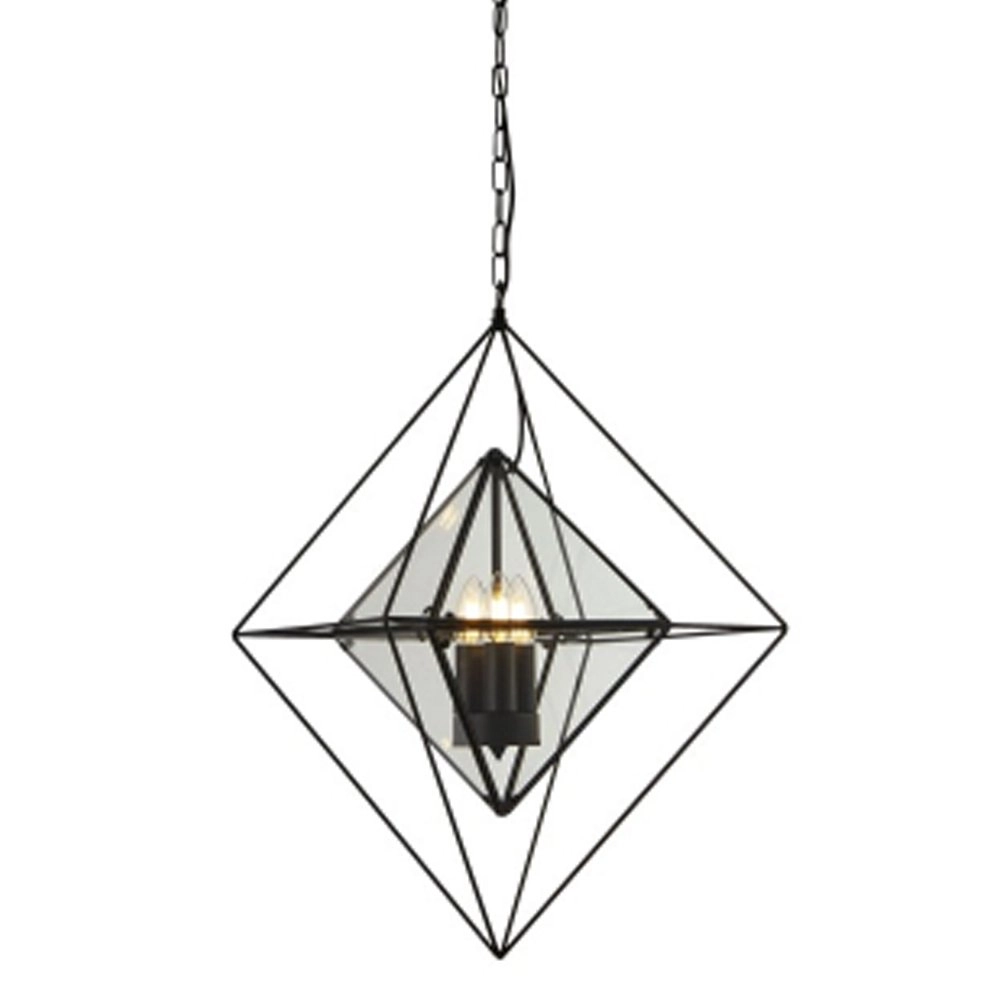 Lampe suspendue noire Diamond