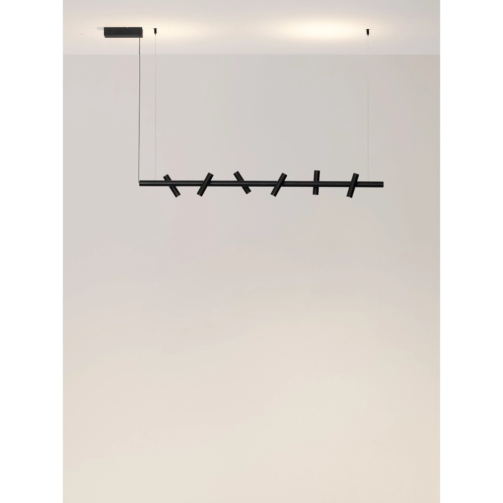 Lampe pendante de salle à manger Avelo Noir Lyora 5212063501577