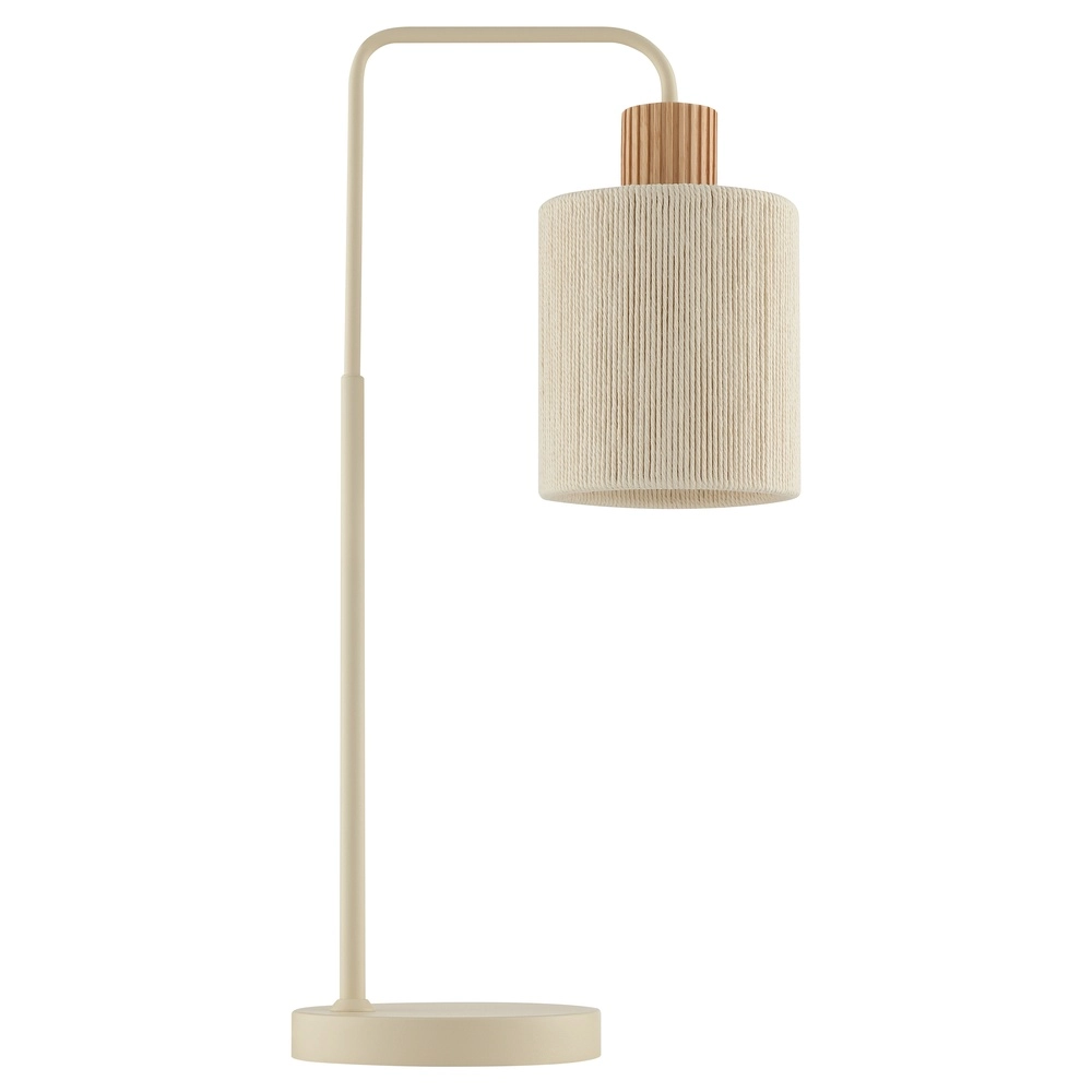 Lampe de table Arlo brun sable avec du bois Brilliant 4004353477065