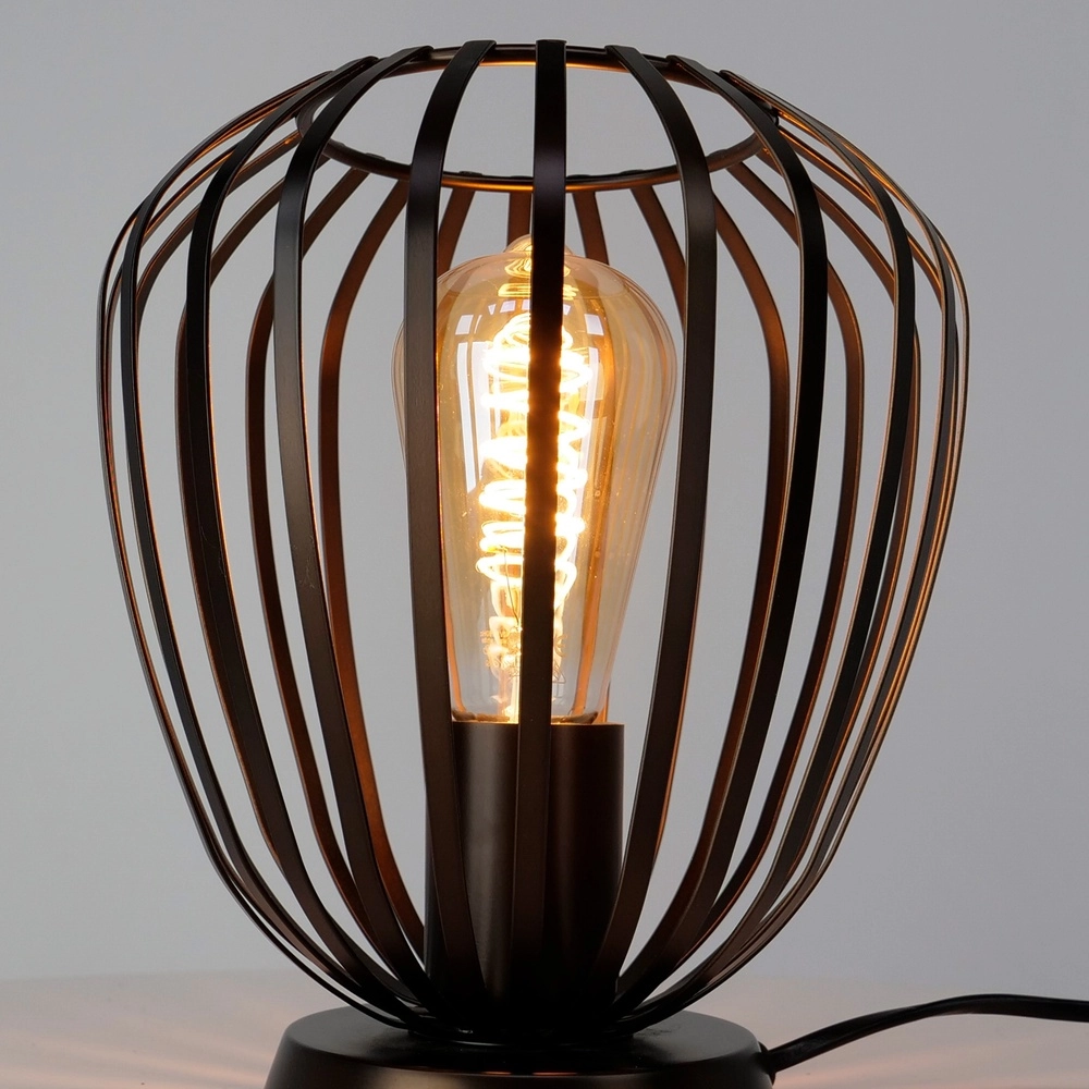 Lampe de table en bronze Espinal Ø 19,5cm - 1x E27 Eglo 9008606312603