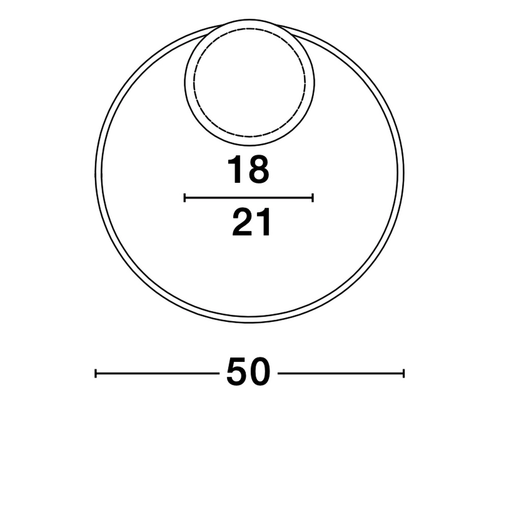 Plafonnier rond Fuline or Ø 50cm Lyora 5212017419668