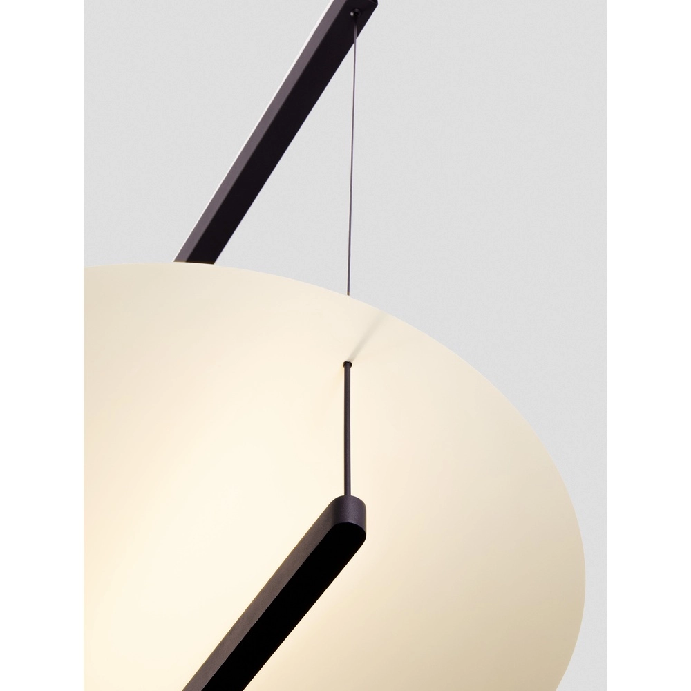 Suspension design Diona Ø 80cm noir avec blanc Lyora 5212017451446