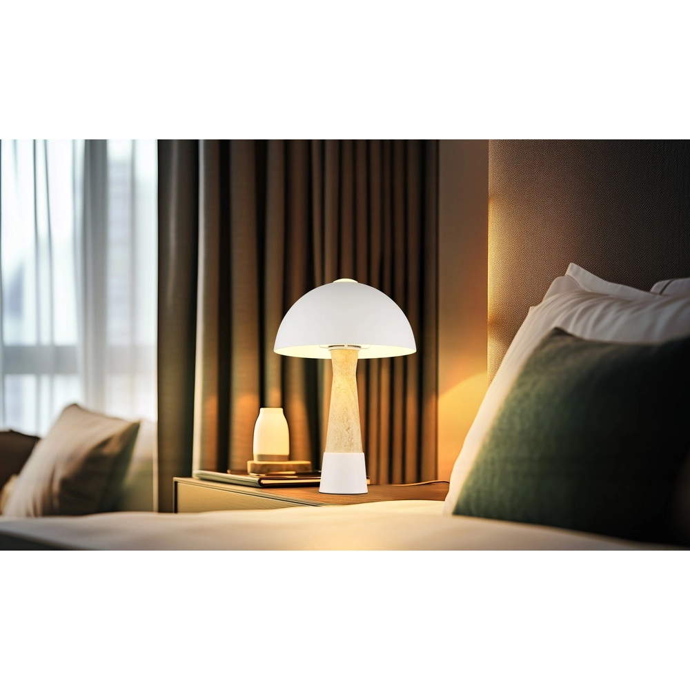 Lampe de table unique Paulin brun sable Globo 9007371566709
