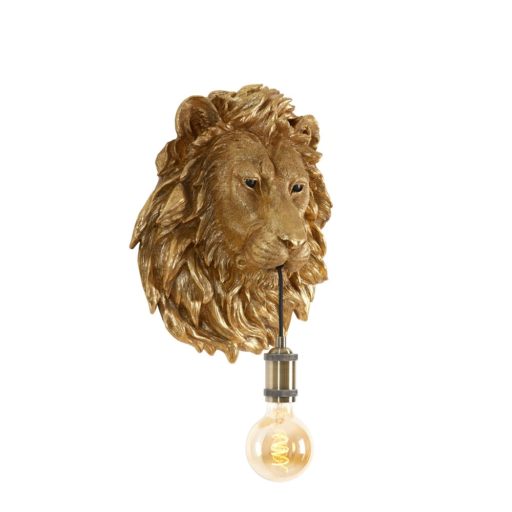 Lampe murale Lion Lion de bronze Light & Living 8717807641085