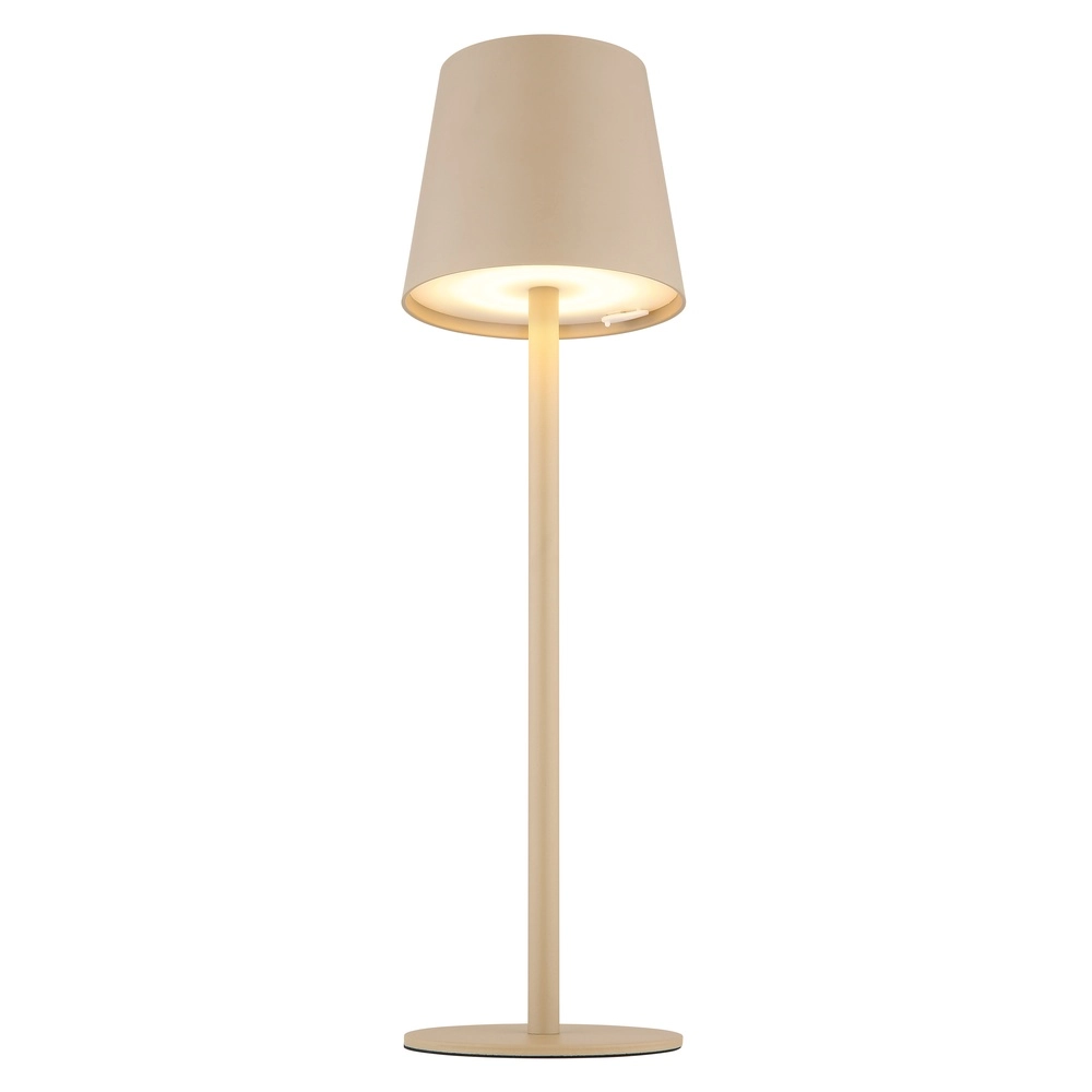 Lampe de table design Vannie Brun sable rechargeable Globo 9007371452729
