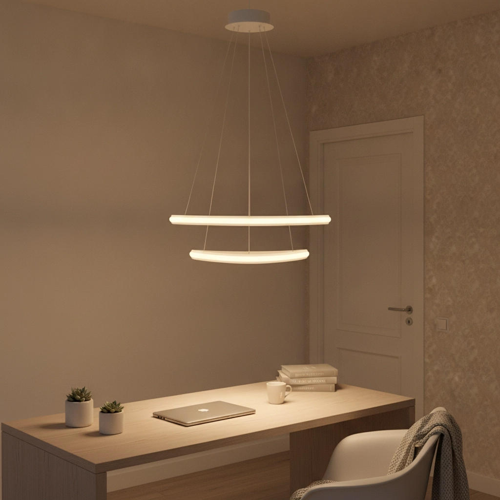 Suspension design Aries blanc Ø 59cm Lyora 5212017419811