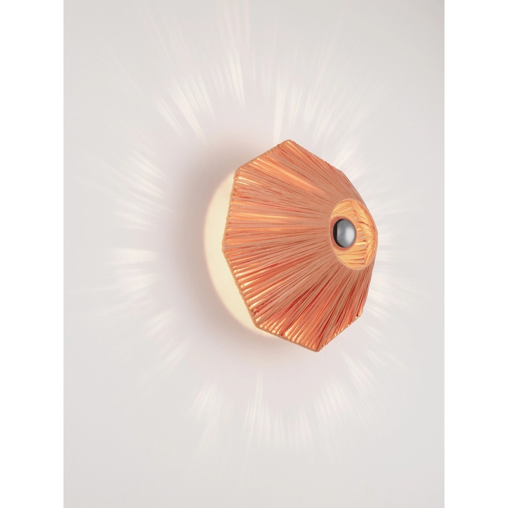 Lampe murale Elvio terre cuite Ø 30cm Lyora 5212017493873
