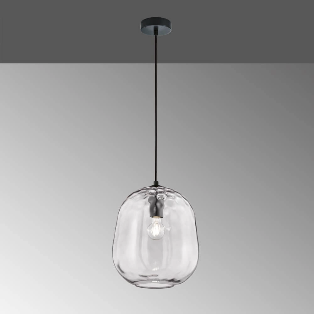 Lampe à suspension en verre Bretagne Ø 29 cm Fischer & Honsel 4003694607568