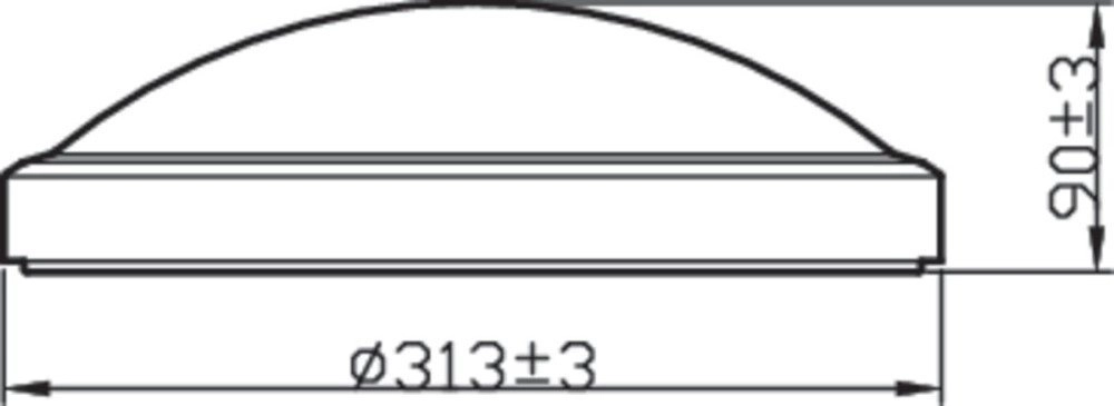 Plafonnier en acier inoxydable Doris Ø 31 cm Philips 8718699758929