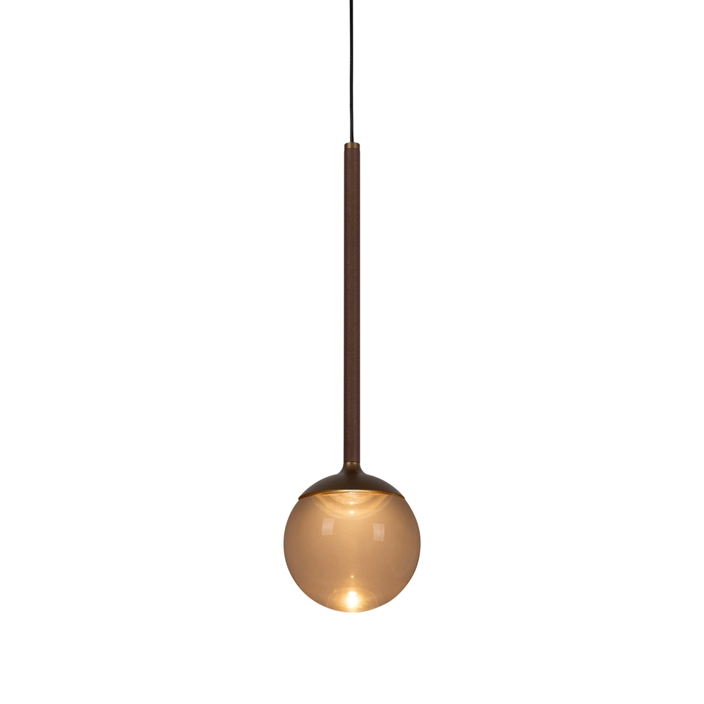 Lampe suspendue Calina seulement avec une boule d’ambre Premium by Lucide 5411212242044