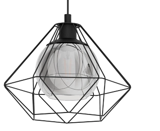 Projecteur Vernham avec verre fumé Eglo 9002759434830