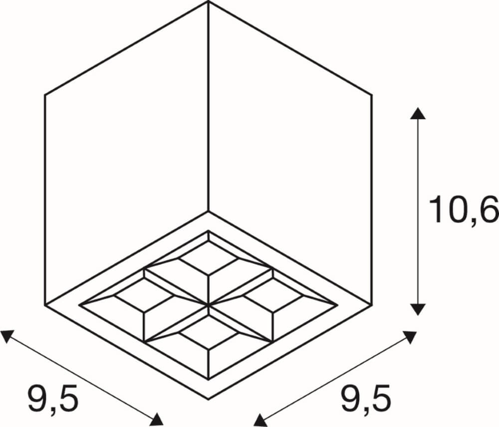 Spot de plafond LED S-Cube SLV 4024163278010