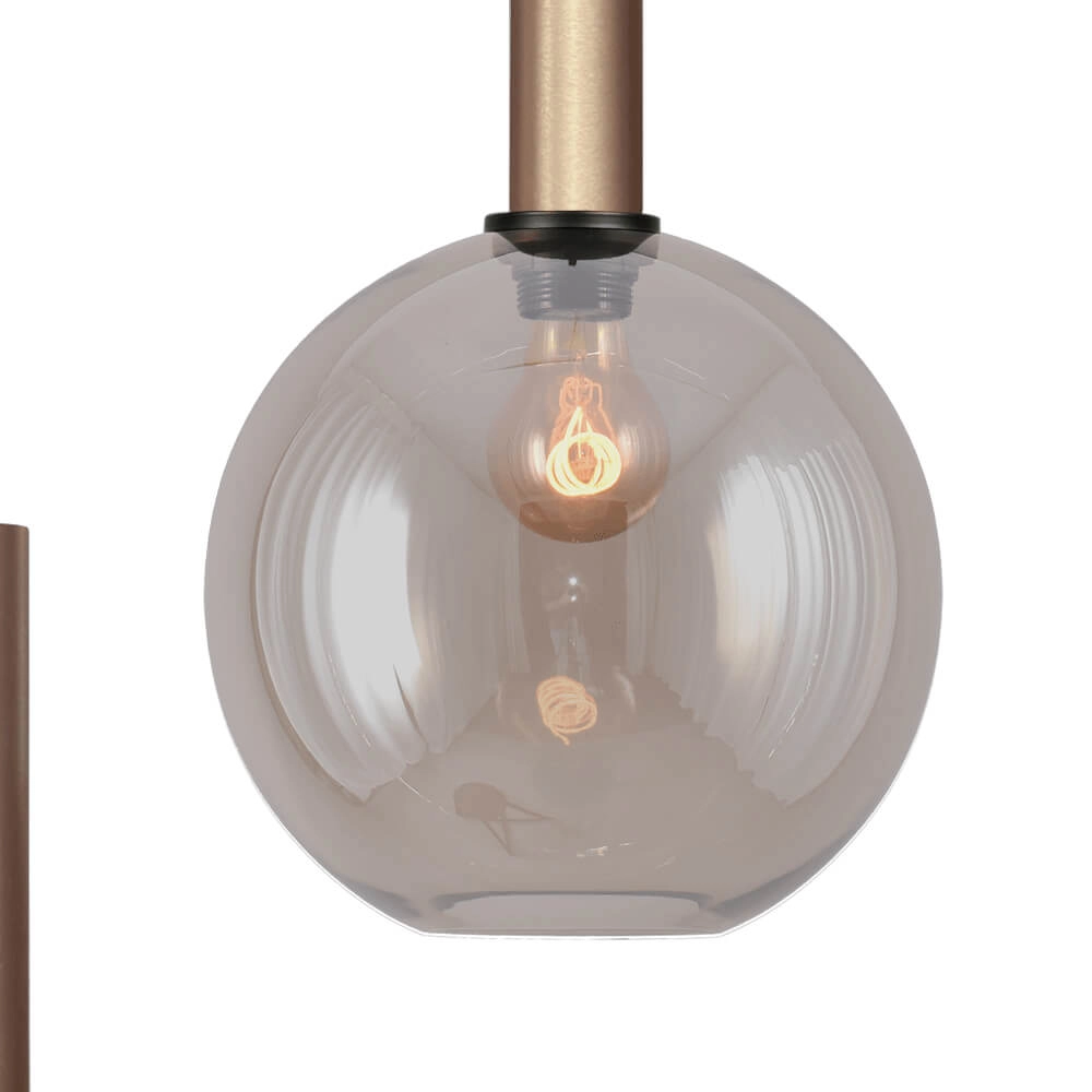 Lampe suspendue Vide Bella 2 Laiton doré avec verre doré Masterlight 8718121340876