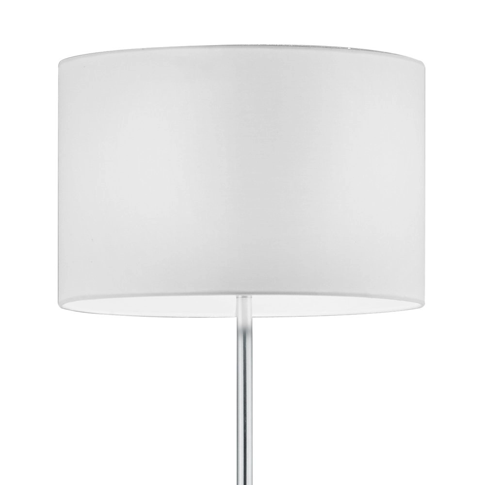 Lampadaire Series 4611 chrome mat avec abat-jour blanc Trio 4017807276121