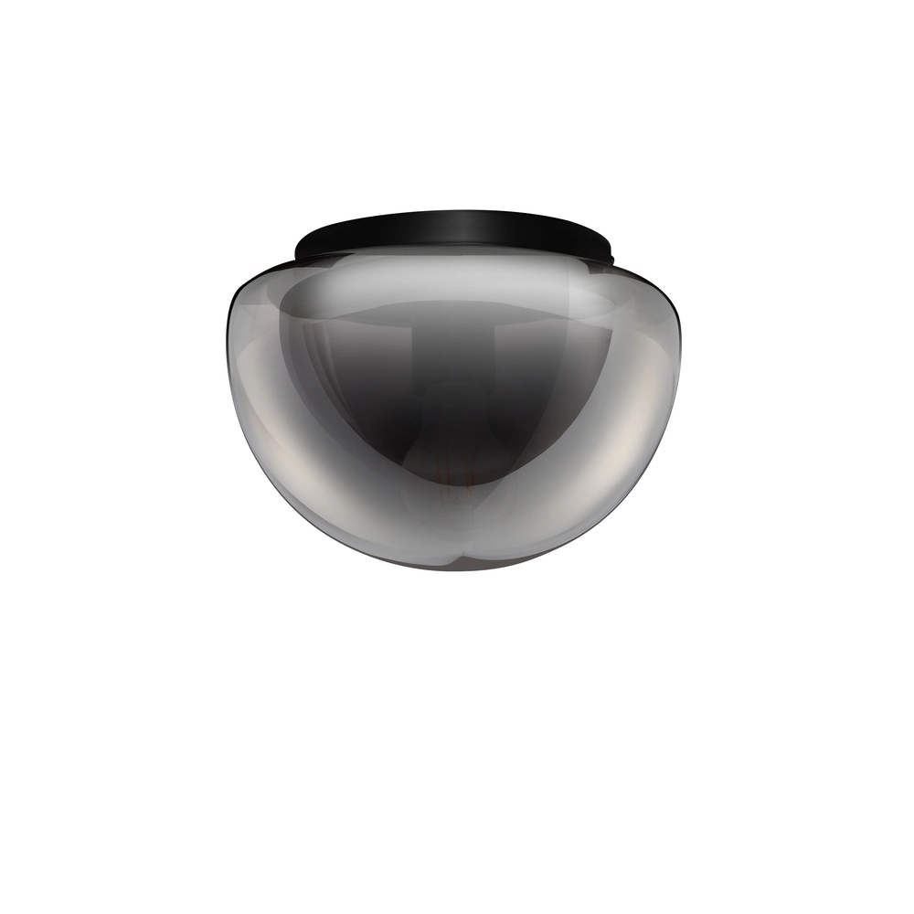 Plafonnier Ebony verre fumé Ø 31,5 cm Lyora 5212017483546
