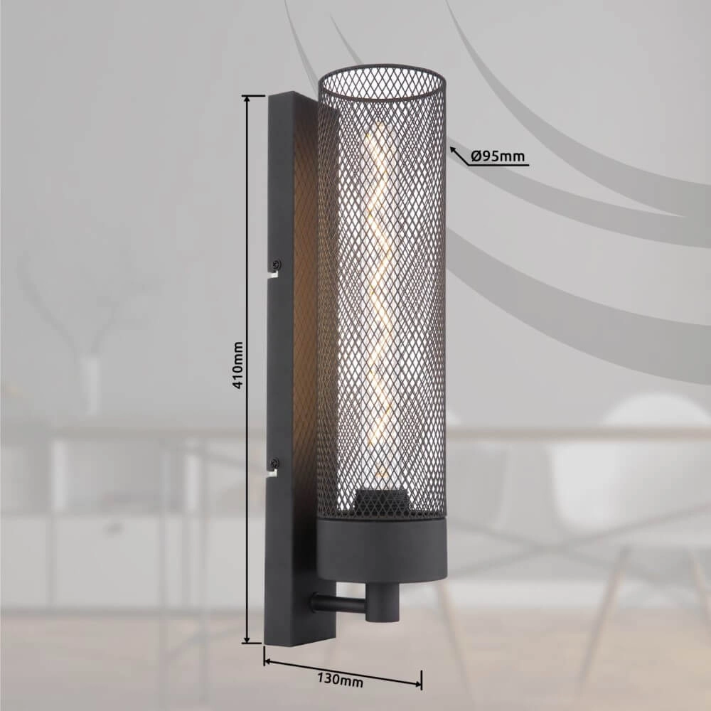 Applique Hans noir Globo 9007371441501