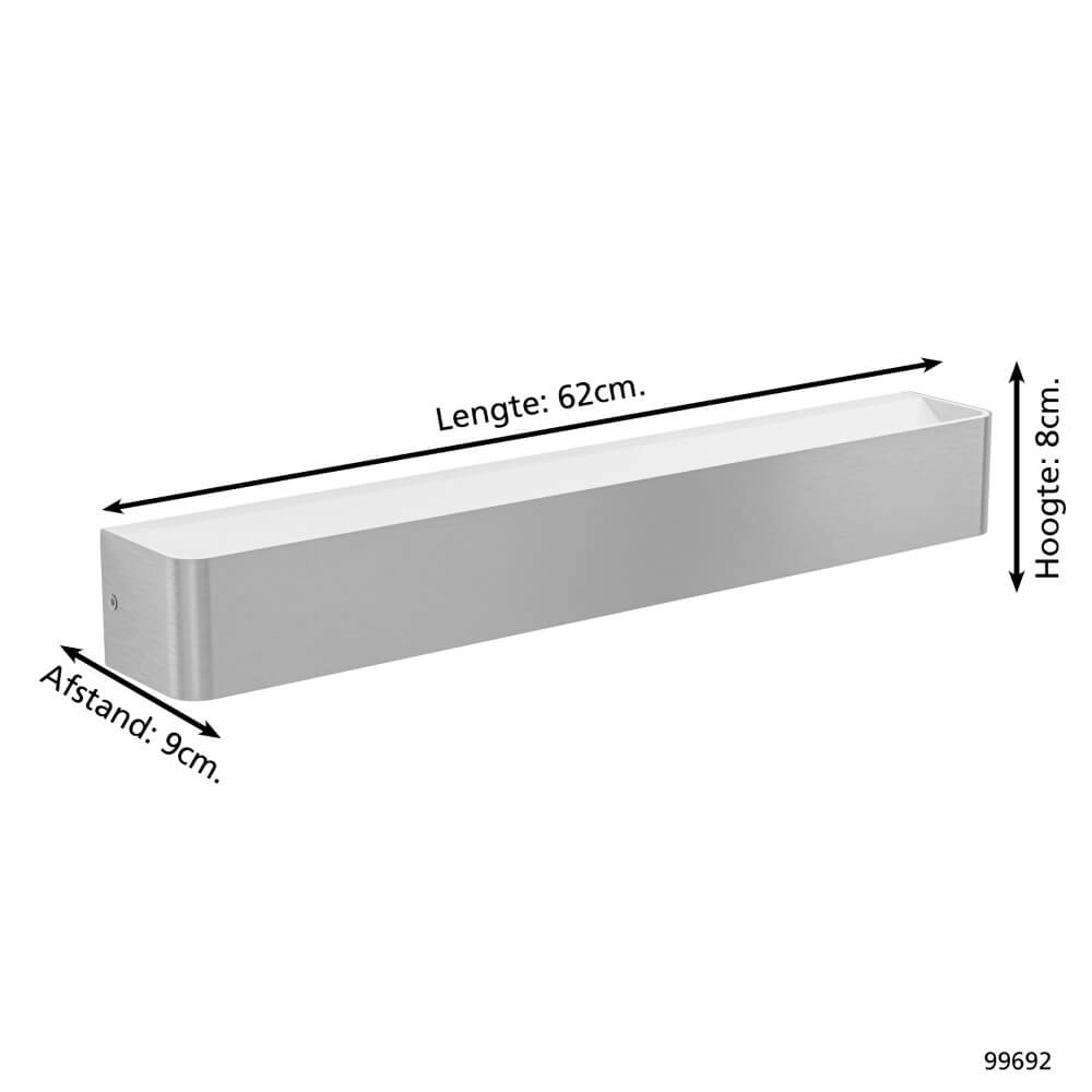 Spot mural long Sania 5 Acier inoxydable Eglo 9002759996925