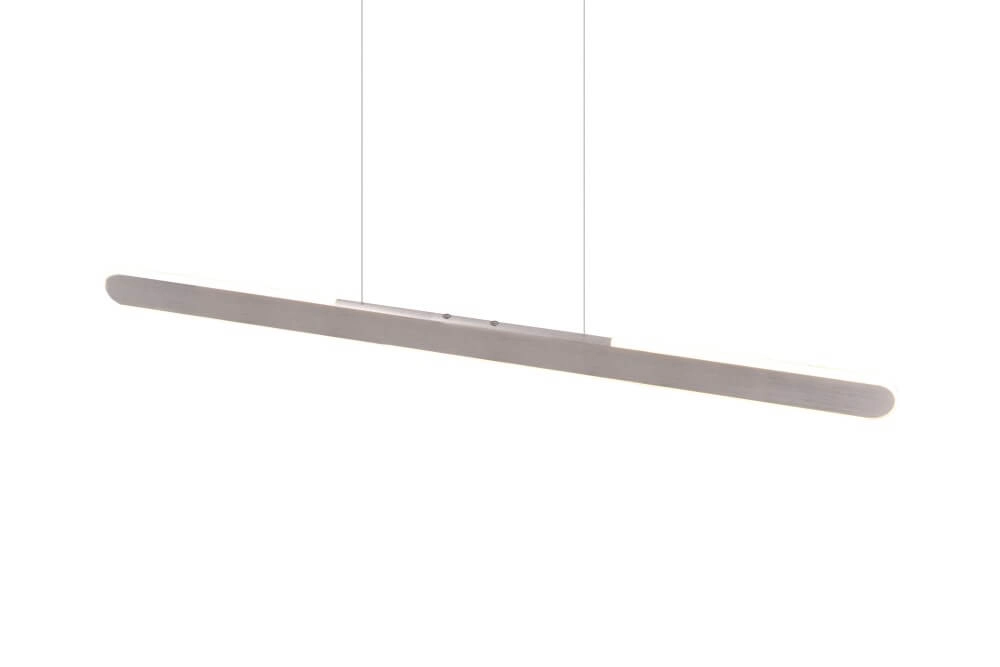 Lampe suspendue unique Helios métal brossé Trio 4017807597929