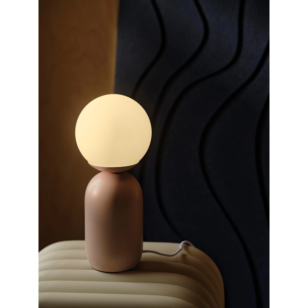 Lampe de table de style danois Notti  Rose poussiéreuse Nordlux 5704924026942