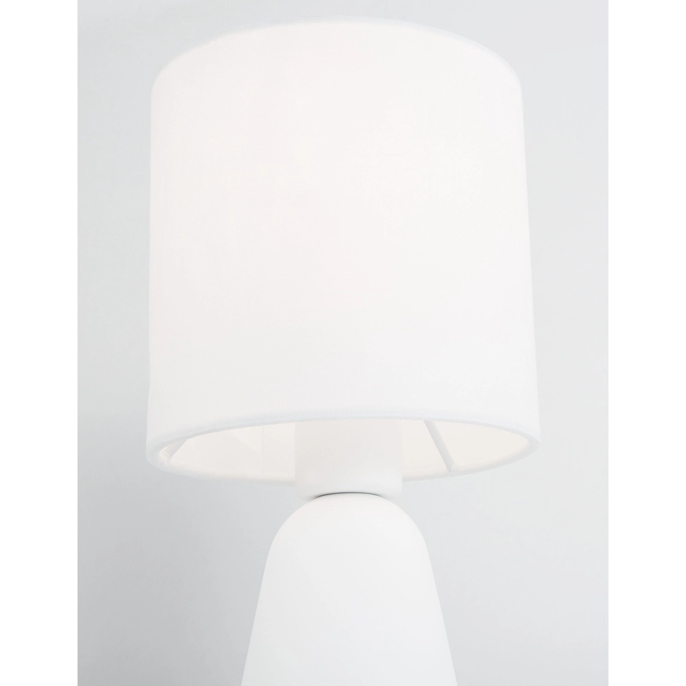 Lampe de table Zero Gris avec capot noir Lyora 5212017427823