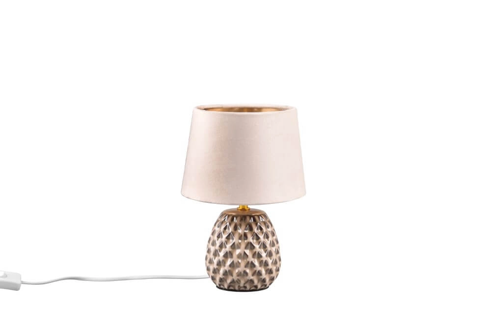 Lampe de table marron Ariana avec teinte taupe S Lampe de table marron Ariana avec teinte taupe S