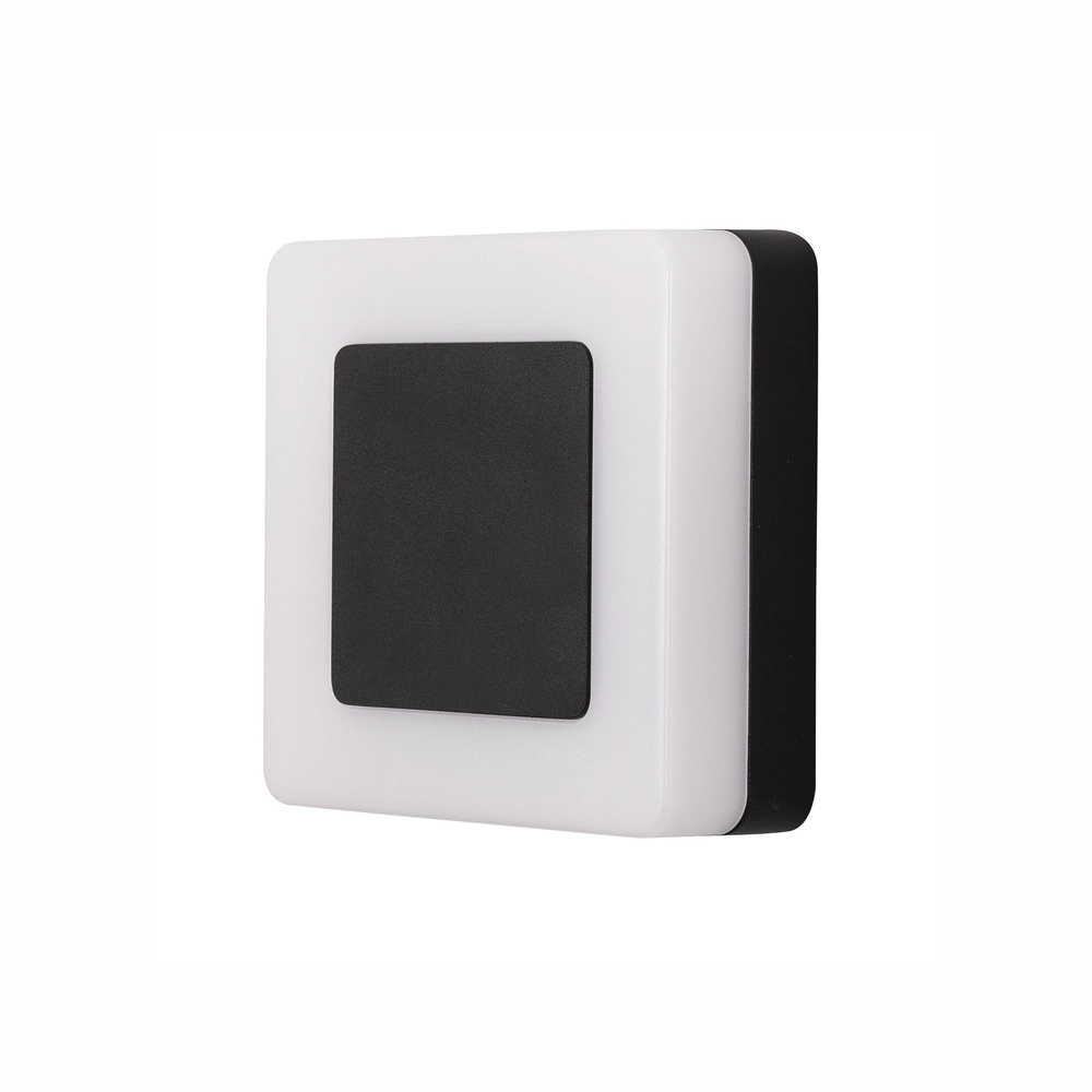 Applique murale carrée Tune noir Lyora 5212017417022