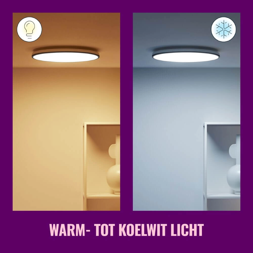 Plafonnier intelligent Rune Ø 40cm - noir WiZ 8719514554290