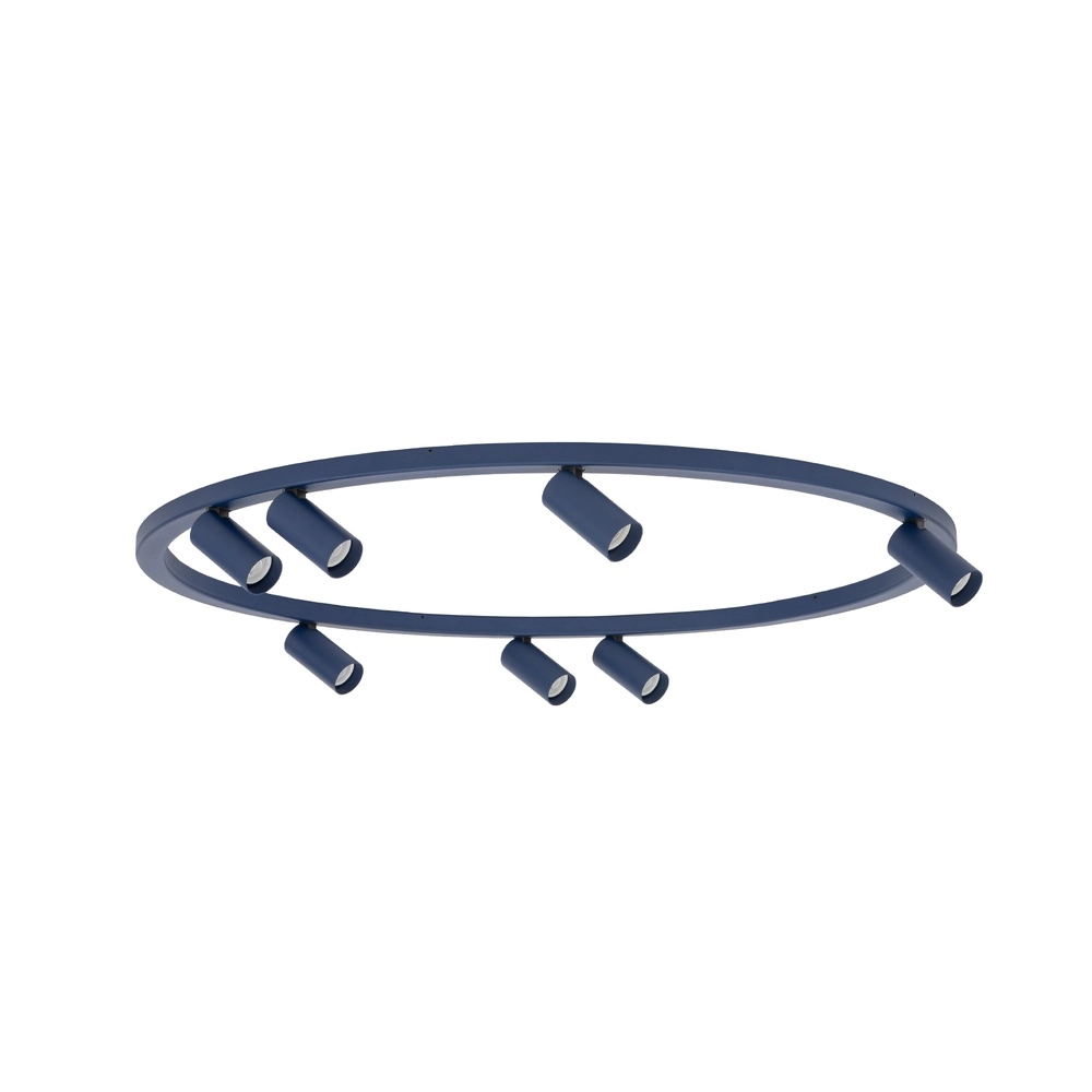 Projecteurs circulaires montés en surface Fourty 7x GU10 - bleu foncé Lyora 5903139119474